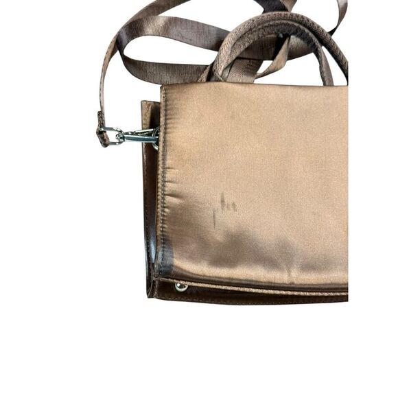 Brandon Blackwood ESR “End Systemic Racism” Satin Mini Tote Brown OS - Picture 5 of 10